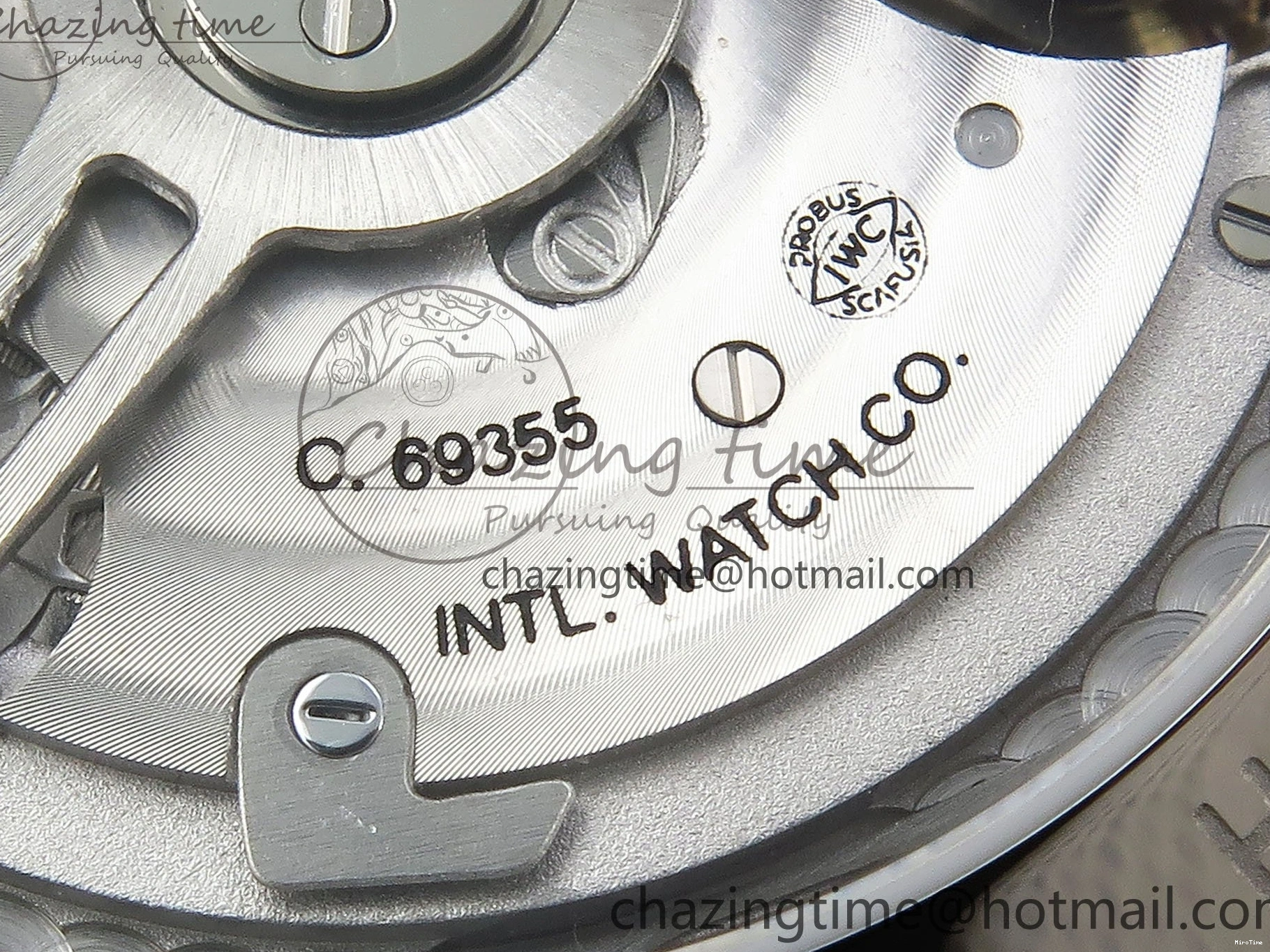 MIROTIME 0412 Casual Portuguese Chrono IW3716 Z+F 1:1 Best Edition White Dial on Blue Rubber Strap A 7016